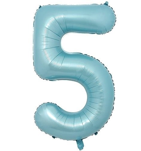 Folyo Balon Mavi 5 34 İnç 76 Cm